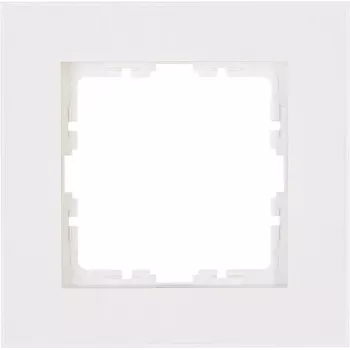 HEINRICH KOPP Πλαίσιο κάλυψης 1 θέσης HK07 PURE (86 x 86 x 9,5 mm, IP20, στερέωση με σφιγκτήρα) - λευκό (406829005)