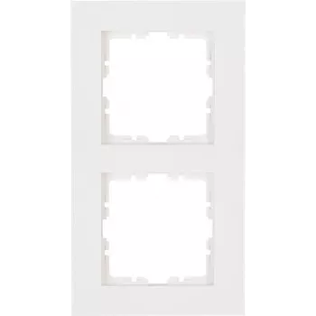 HEINRICH KOPP Πλαίσιο κάλυψης 2 θέσεων HK07 PURE (157 x 86 x 9,5 mm | IP20 | στερέωση με σφιγκτήρα) - λευκό (406929008)