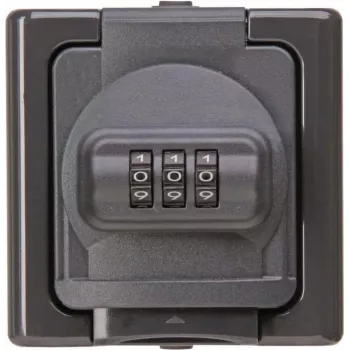 Heinrich Kopp APWG Blue Electric Πρίζα SCHUKO επίτοιχης τοποθέτησης με κλειδαριά αριθμών, IP44, μπλε