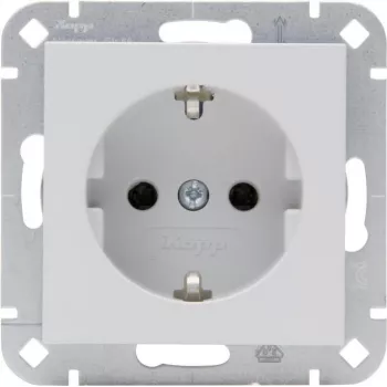 HEINRICH KOPP Πρίζα SCHUKO HK07 Γκρι Ματ 1 θέσης Επιτοίχια IP44