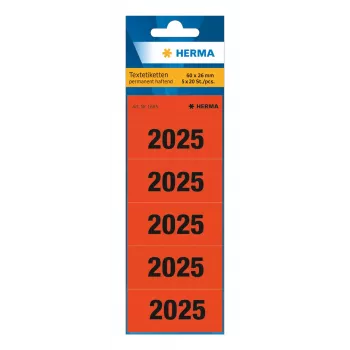 HERMA 100 Content Labels 2025 Κόκκινο (1685)