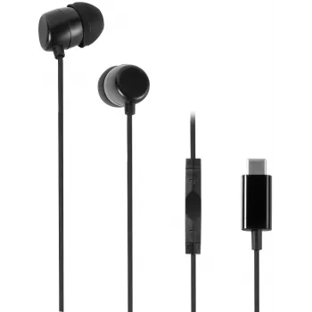 Vivanco Stereo Ακουστικά In-Ear USB-C, μαύρα (61752)