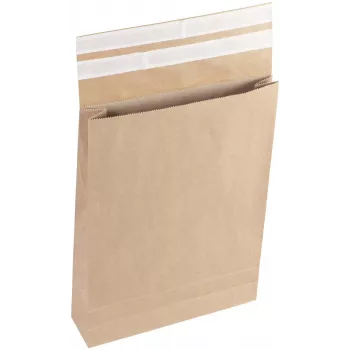 Vereinigte Papierwarenfabriken Classic φάκελος αποστολής με πτυχή με διπλό αυτοκόλλητο κλείσιμο περ. DIN B3 χωρίς παράθυρο καφέ με 10,0 cm πτυχή