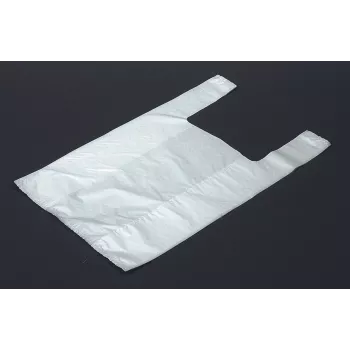 Vereinigte Papierwarenfabriken 1000 σακούλες μεταφοράς μπλουζών λευκό HDPE 260x120x500 mm 12 μm