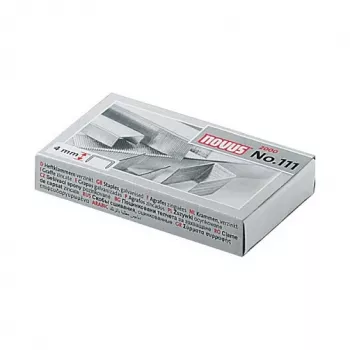 Novus No.111 συρραπτικά - 4 mm - 2000 τεμ. - 15 φύλλων - μέταλλο - γκρι