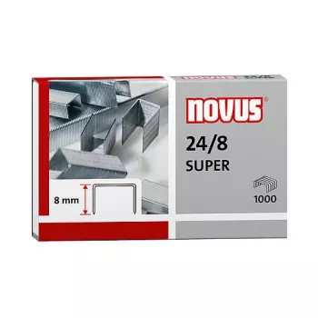 Novus Dahle Novus 24/8 SUPER συσκευασία συρραπτικών - 8 mm - 1000 συρραπτικά - ανοξείδωτο