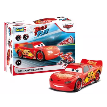 Revell Build & Play Disney Pixar Cars Lightning McQueen όχημα με φως & ήχο, κλίμακα 1:20, μοντέλο συναρμολόγησης