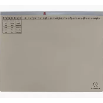 Exacompta 370210B Ντοσιέ - Χαρτόνι - Γκρι - 320 g/m² - 265 x 316 mm - A4