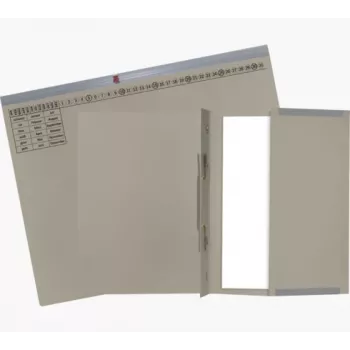 Exacompta 370210B Ντοσιέ - Χαρτόνι - Γκρι - 320 g/m² - 265 x 316 mm - A4