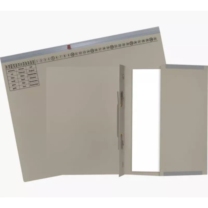 Exacompta 370210B Ντοσιέ - Χαρτόνι - Γκρι - 320 g/m² - 265 x 316 mm - A4