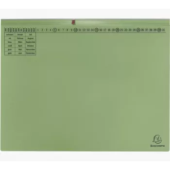 Exacompta 370225B Αρχειοθήκη - Χαρτόνι - Πράσινο - 320 g/m² - 265 x 316 mm - A4