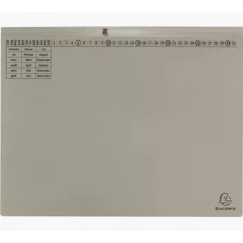 Exacompta 370410B Αρχειοθήκη με μοχλό A4 80 mm ράχη Γκρι Χαρτόνι 320 g/m²