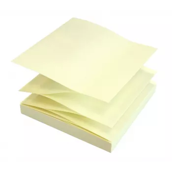 inFO Z-Fold Αυτοκόλλητες σημειώσεις Κίτρινο 1 μπλοκ