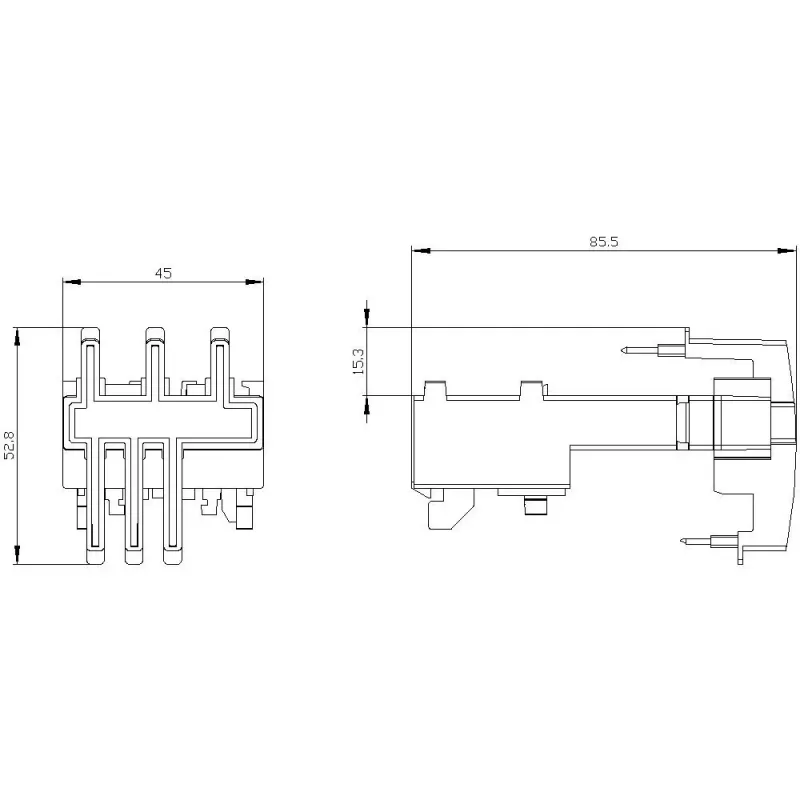 Siemens SIRIUS 3RA29 Μονάδα σύνδεσης για 3RV2011 και 3RT201