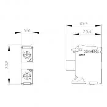 Siemens SIRIUS ACT Μονάδα LED με ενσωματωμένο LED AC/DC 24V Λευκό