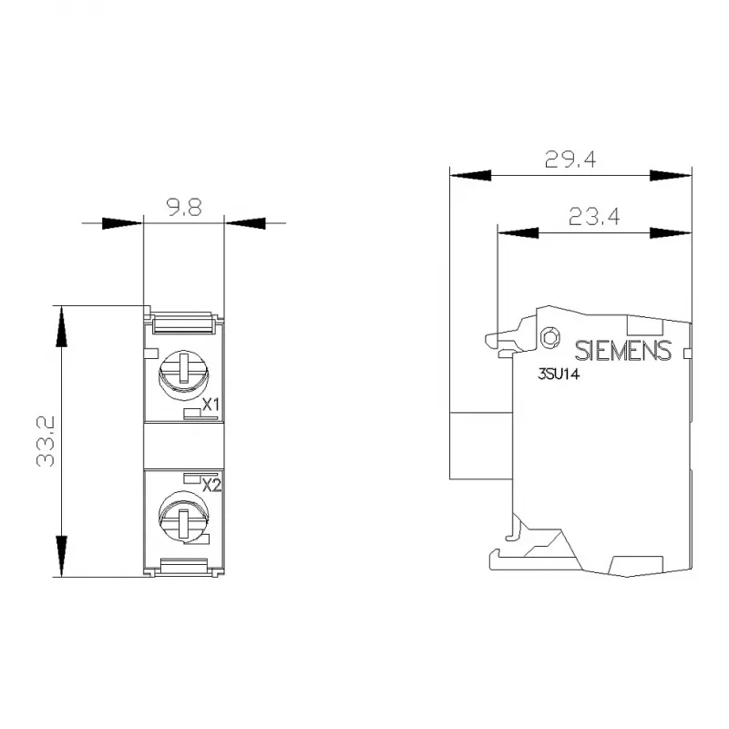Siemens SIRIUS ACT Μονάδα LED με ενσωματωμένο LED AC/DC 24V Λευκό