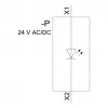 Siemens SIRIUS ACT Μονάδα LED με ενσωματωμένο LED AC/DC 24V Λευκό