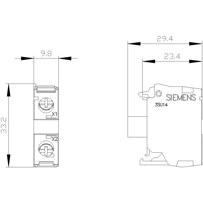 Siemens SIRIUS ACT Μονάδα LED με ενσωματωμένο LED AC 230V Κόκκινο