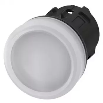 Siemens SIRIUS ACT 3SU1001-6AA60-0AA0 Λυχνία σήματος, λευκός φακός, 24V LED, 22mm στρογγυλή, Σύνδεση με βίδα