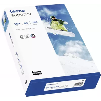 Papyrus Superior Tecno A4 Χαρτί αντιγραφής Λευκό 160 g/m² 250 φύλλα