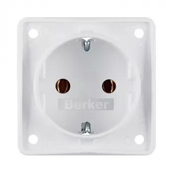 Berker W.1 Εξωτερική πρίζα Schuko IP44 λευκό πολικό 250V 16A