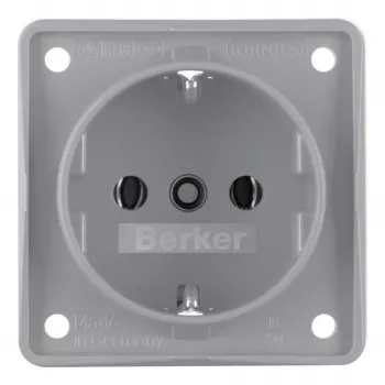 Berker Πρίζα Schuko 941852506 ματ γκρι