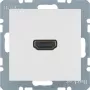 Berker 3315438989 Μονάδα HDMI, λευκό