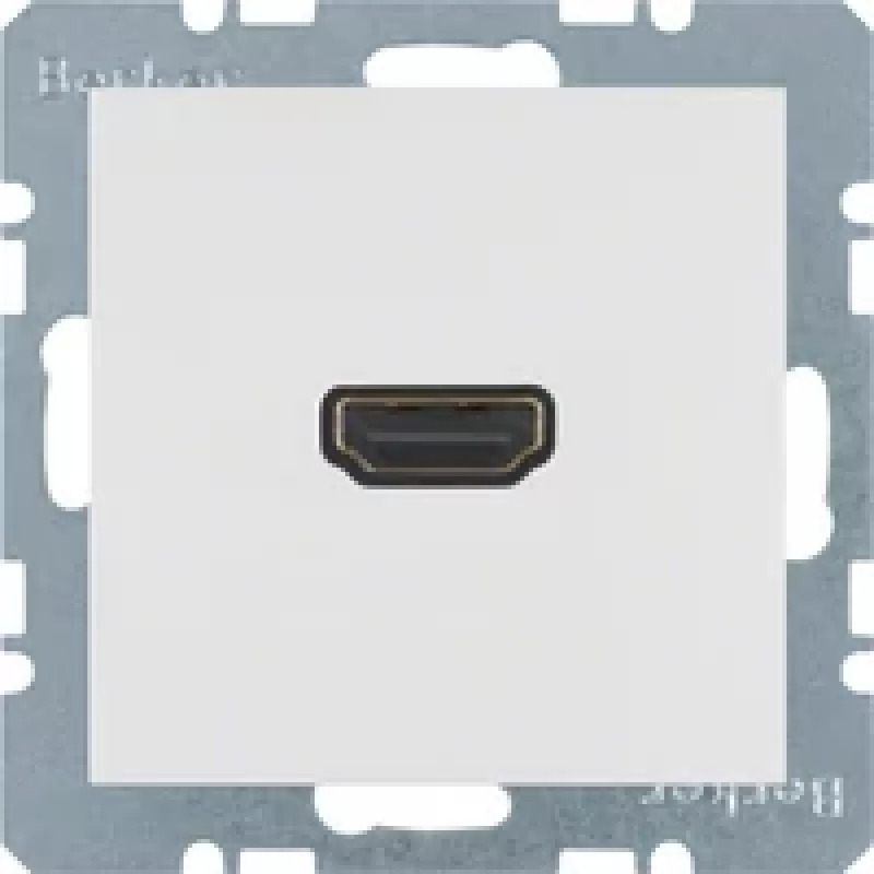 Berker 3315438989 Μονάδα HDMI, λευκό