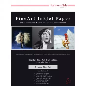 Hahnemühle Digital FineArt A4 Δοκιμαστικό πακέτο γυαλιστερών χαρτιών