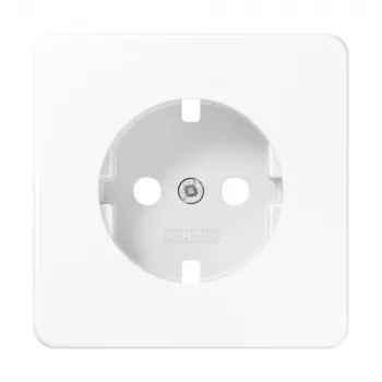 JUNG Κεντρική πλάκα για πρίζα SCHUKO (CD1520PLWW) λευκό αλπικό