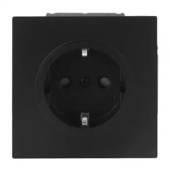 Busch-Jaeger Πρίζα SCHUKO 20 EUCB-45M Safety+ Black Matt