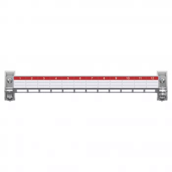 Striebel & John ZEP12 Patch Panel 12 Μονάδες E-Dat χωρίς Keystone 2CPX054072R9999