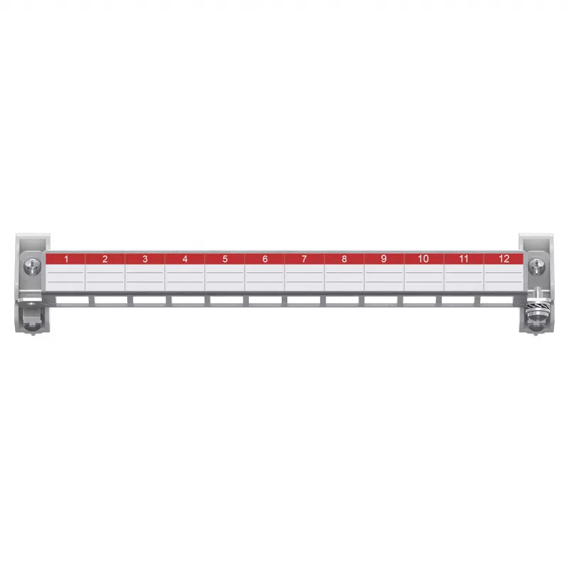 Striebel & John ZEP12 Patch Panel 12 Μονάδες E-Dat χωρίς Keystone 2CPX054072R9999