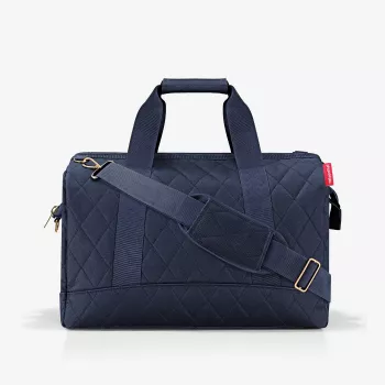 Reisenthel Allrounder L Τσάντα ταξιδιού Rhombus Midnight Gold, 30L, μπλε