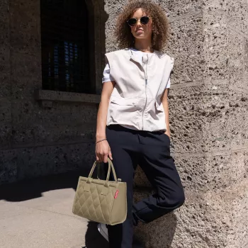 Reisenthel dailyshopper XS rhombus olive Μίνι τσάντα tote