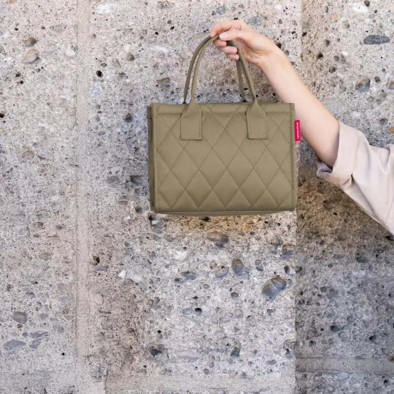 Reisenthel dailyshopper XS rhombus olive Μίνι τσάντα tote