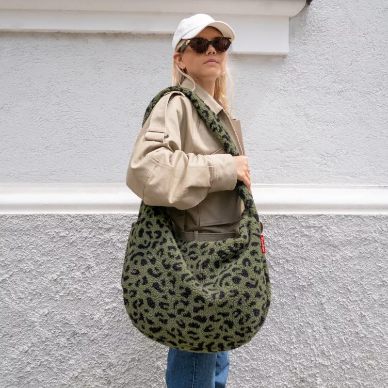 Reisenthel Moonbag Teddy Leo Olive Τσάντα ώμου crossbody