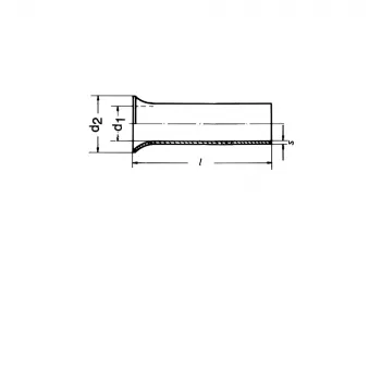 Klauke 7412V ακροδέκτης, 4 mm², 12 mm, χαλκός