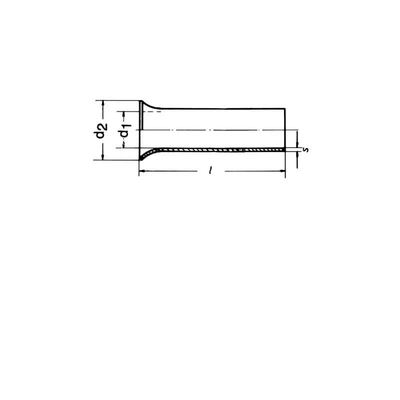 Klauke 7412V ακροδέκτης, 4 mm², 12 mm, χαλκός