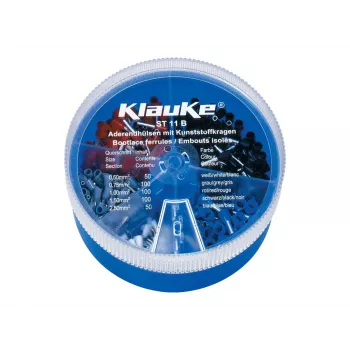 KLAUKE ST 11 B σετ μονωμένων ακροδεκτών - 625 τεμ., 0,5-10 mm², γκρι/μαύρο κουτί