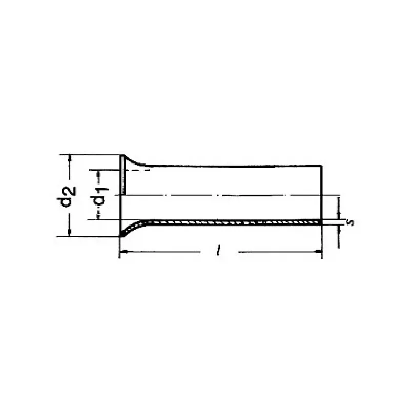 Klauke 7110V Μονωμένο ακροχιτώνιο 0,75 mm² γκρι 1000 τεμ.