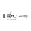 Klauke Επίπεδη υποδοχή θηλυκή 0,5-1 mm² 820/3V