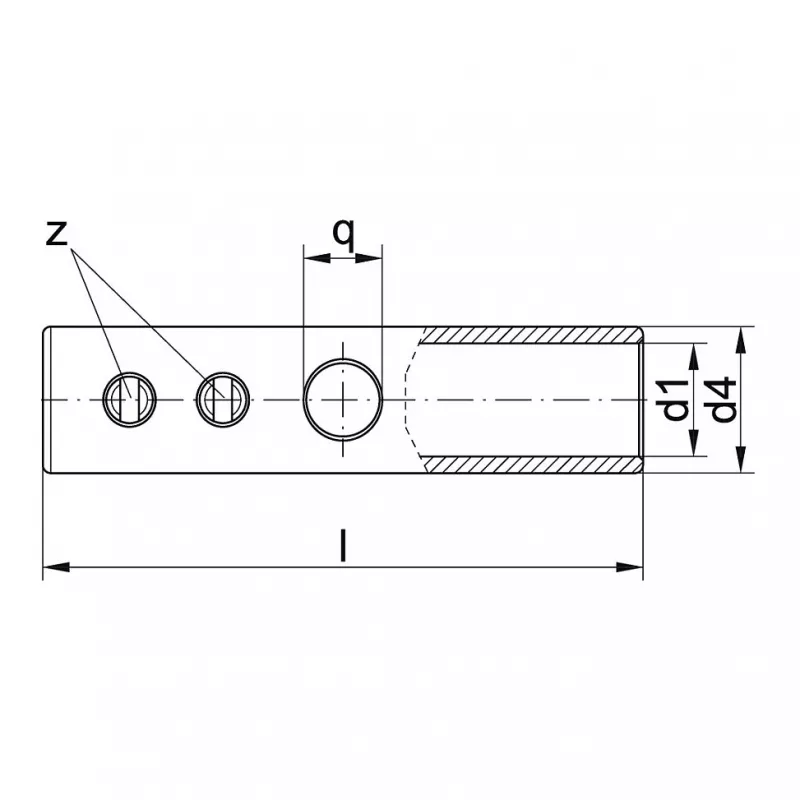 KLAUKE Συνδετήρας σωλήνα με βίδες 16 mm² 553R