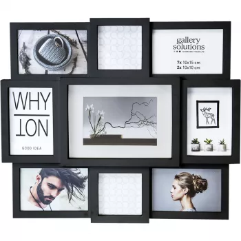 NIELSEN DESIGN Why Not Collage Μαύρο Ρητινένιο Πλαίσιο Γκαλερί 8999334