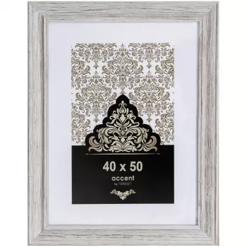 NIELSEN DESIGN Accent Vintage Κορνίζα 40x50 cm Ξύλινη Λευκή 3241001
