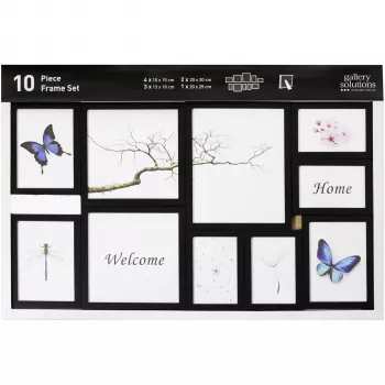 NIELSEN DESIGN Nielsen Σετ 10 κορνιζών Μαύρο Resin Mobile Rack 8999176