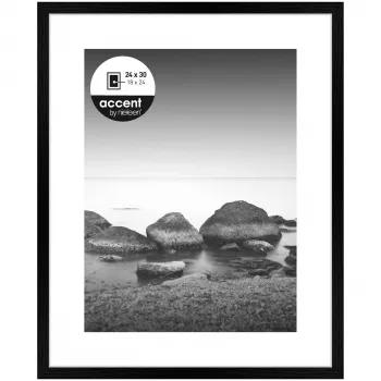 NIELSEN DESIGN Aura Κορνίζα Μαύρη 24x30 cm Ξύλινη με Passepartout 1122000