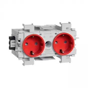 Hager GS20013020 μονάδα πρίζας Schuko, κόκκινο, IP20, 250 V, 16 A, 10 τεμ.