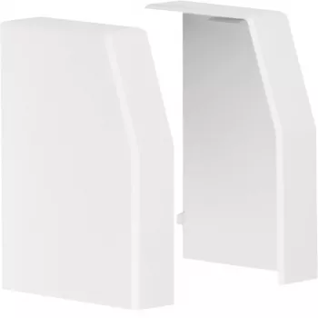 Hager ακροφύσιο για κανάλι καλωδίων RK 110, 110x60mm, καθαρό λευκό (RAL 9010), ζεύγος