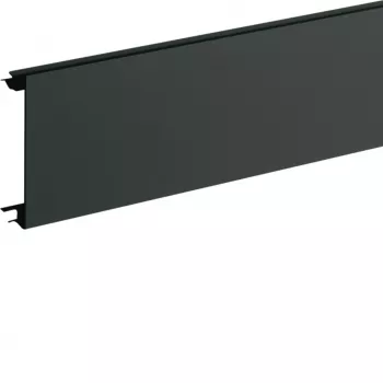 Hager BR08029011 Κάλυμμα καναλιού βάσης PVC για BR 80mm γραφιτί μαύρο